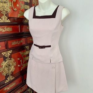 2 pcs skirt shorts skirt suit set chic career business